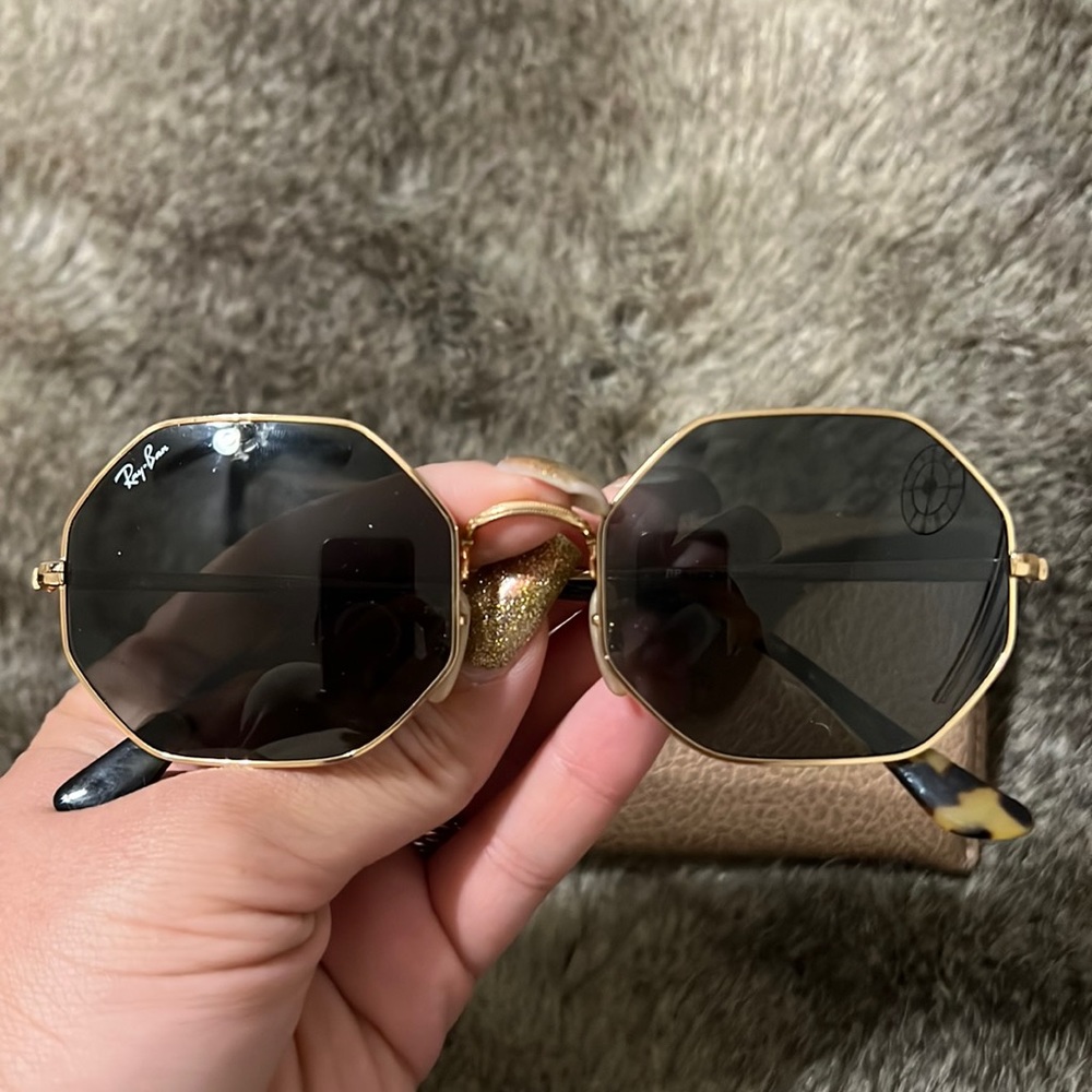 Ray Ban Octagon Gold